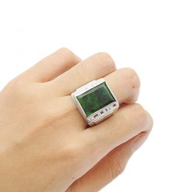 Nhẫn nam ngọc phong cách