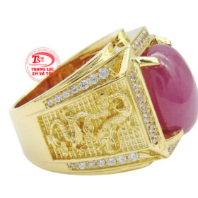 Nhẫn nam gắn ruby